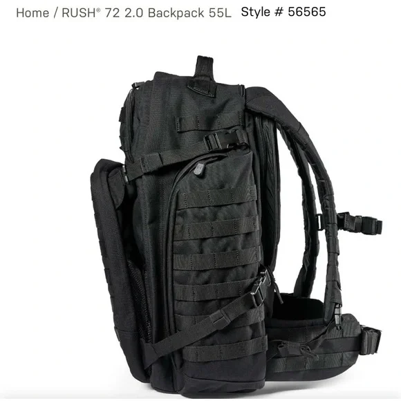 5.11 Tactical RUSH® 72 2.0 BACKPACK 55L Bug Out Bag - Picture 5 of 15
